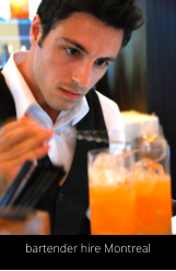 hire a bartender Montreal